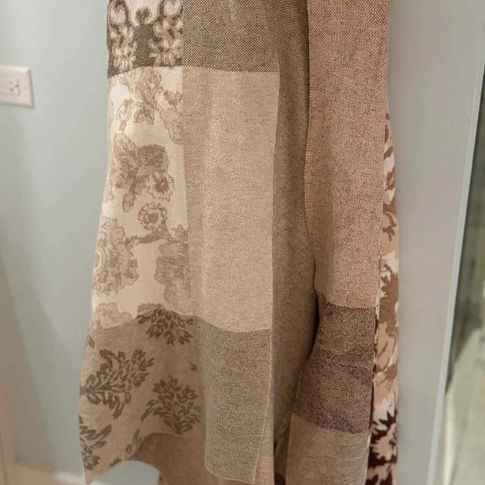 Anthropologie Neutral Textured Throw